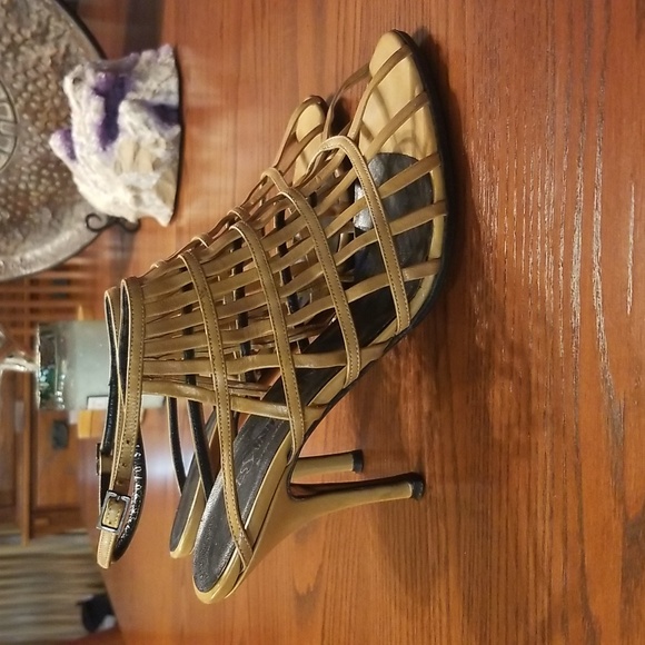 Stunning Yves Saint Laurent Cage Heels Sandals 39 - Picture 2 of 15